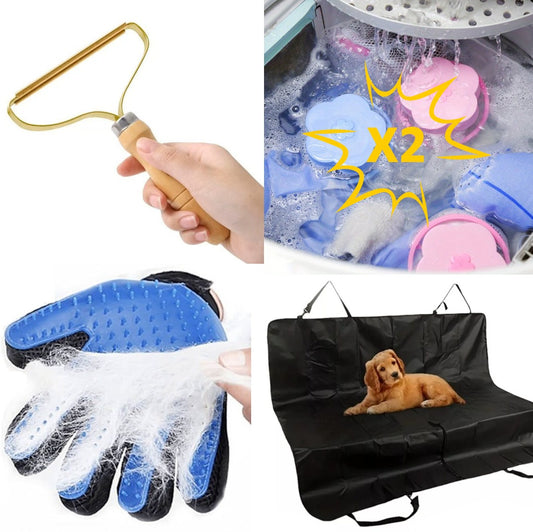🐶🧼🐱 Pack Removedor de Pelos 4 en 1 🐱🧼🐶